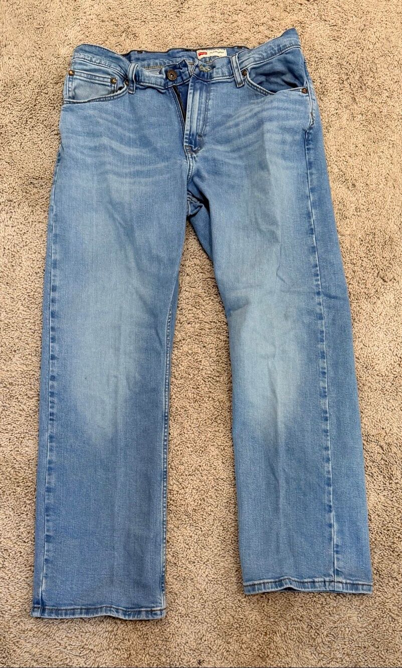 Wrangler Authentics Classic Relaxed Fit Denim Jeans Size 34x30 Blue Cotton Pants